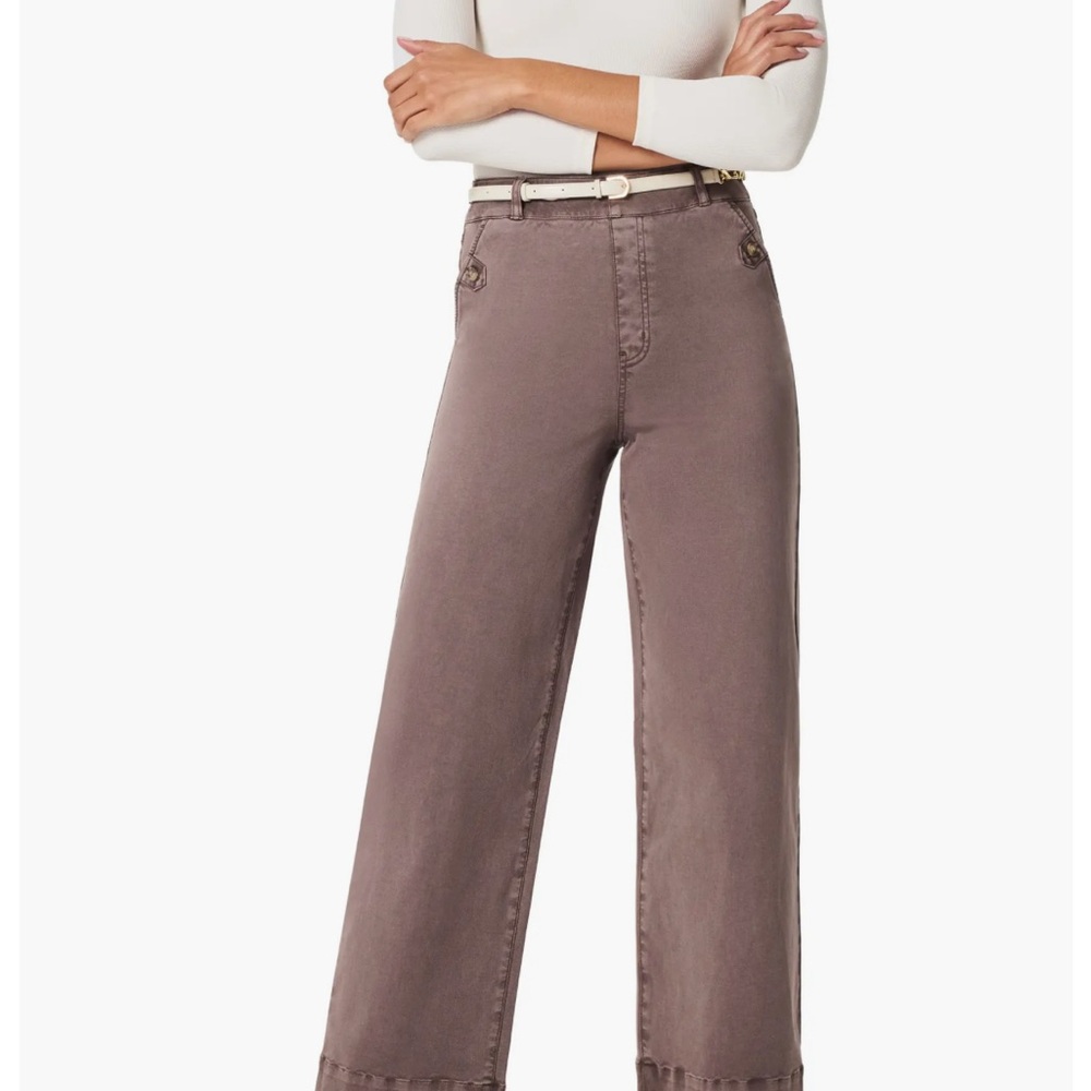 SPANX Brown Ankle Stretch Twill Cropped Pants